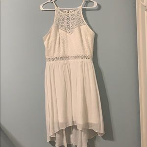 White Lace Mini Dress